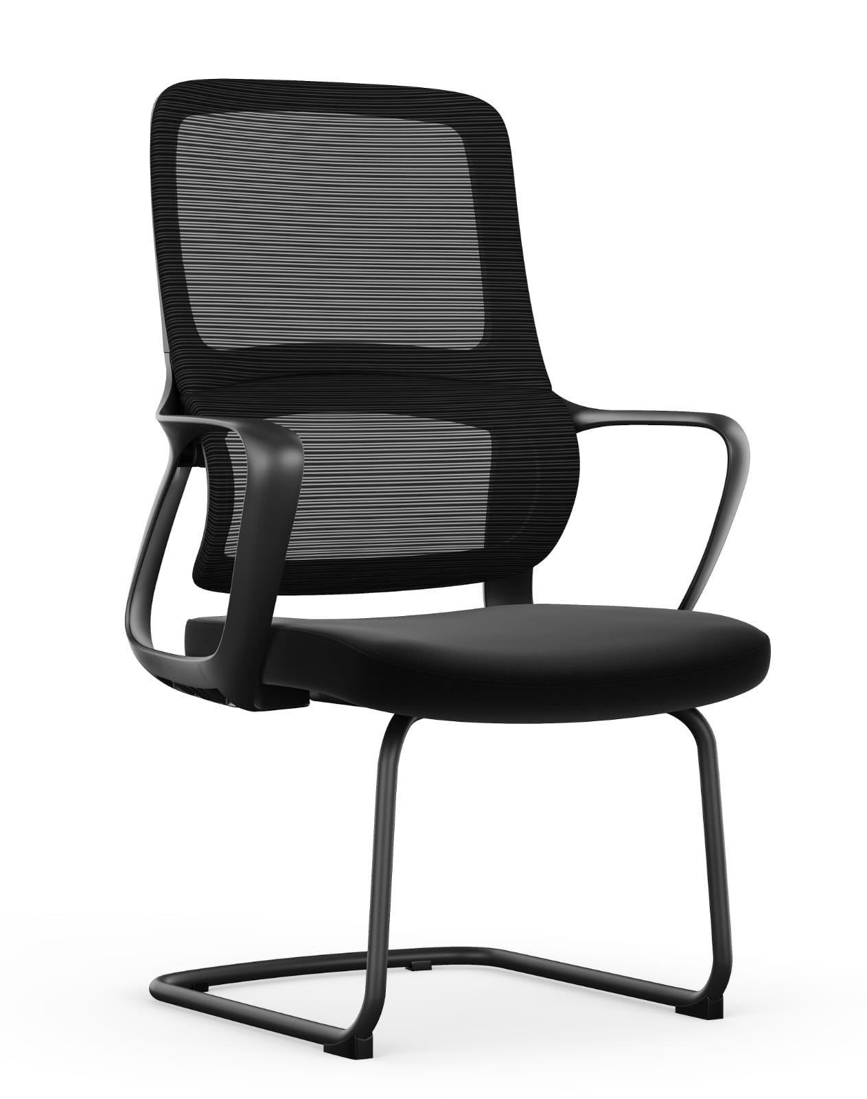 Visitor Chair Black Mesh