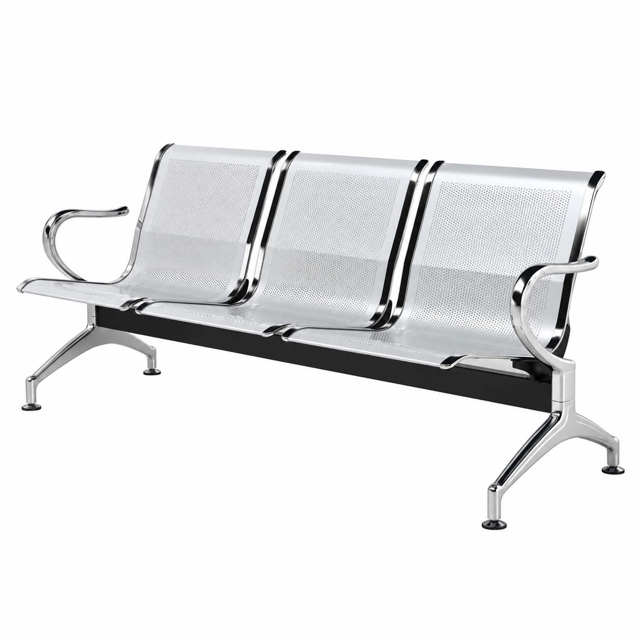 Visitor Chair Metal - Silver